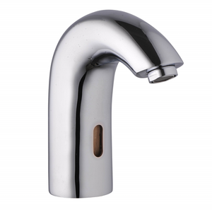 Brass Body Chrome Plating Automatic Hygienic Touch Sensor Tap Basin Water Tap Kit For Public Washroom Toilet