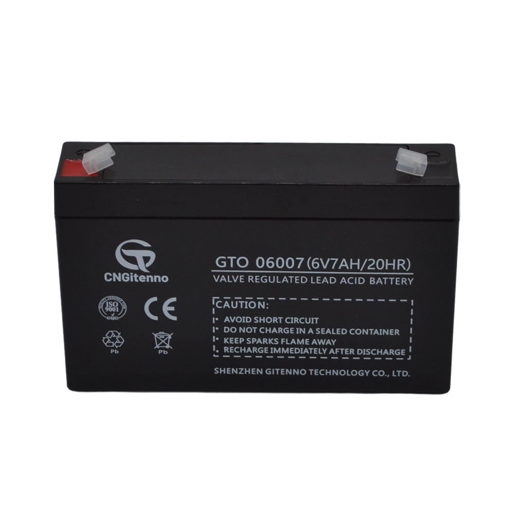 Manufacturer durable rechargeable sealed 6v 7ah 20hr solar gel lead-acid battery for industrial