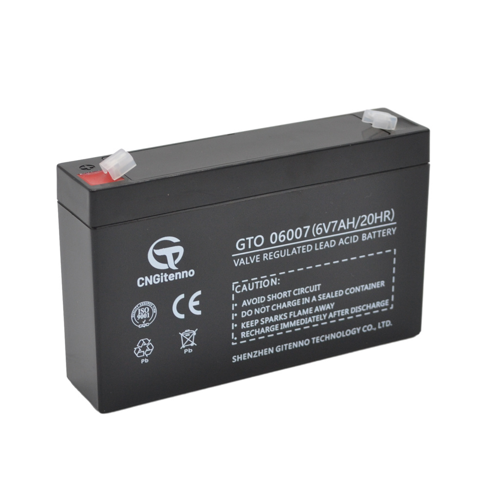 Manufacturer durable rechargeable sealed 6v 7ah 20hr solar gel lead-acid battery for industrial