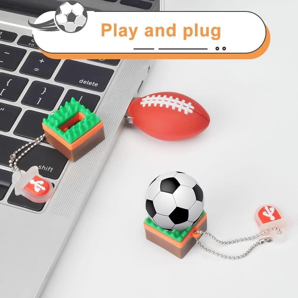 Sports USB Flash Drive Tennis Baseball Football Basketball Rugby Memory Stick Cartoon Flash Memory Stick Pen Drive for School