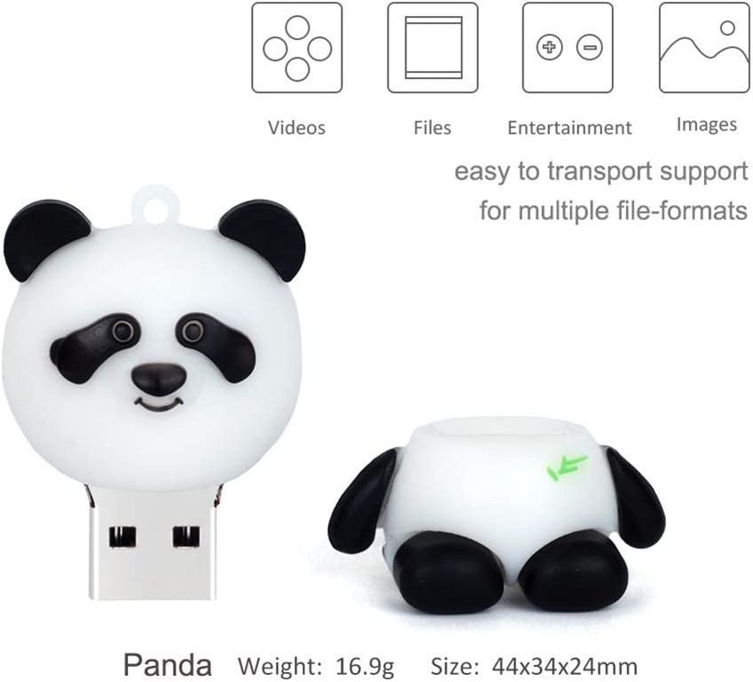 Gitra New Gadget USB2.0 USB3.0 Customized Shape Rubber Panda USB Flash drive Bespoke 3D USB Stick 1gb/2gb/4gb/ 8gb /16gb