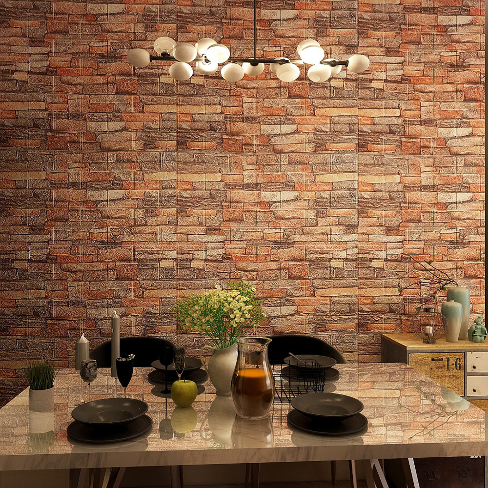 3d Wallpaper Sticker Home Decoration 35*38cm Peel and Stick Wallpaper papier peint 3d XPE Environmental Protection Foam