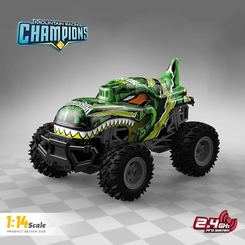 Carros a Control Remoto RC Monster Trucks 1/14 Scale Offroad Vehicle Radio Control Toys Dinosaur Car