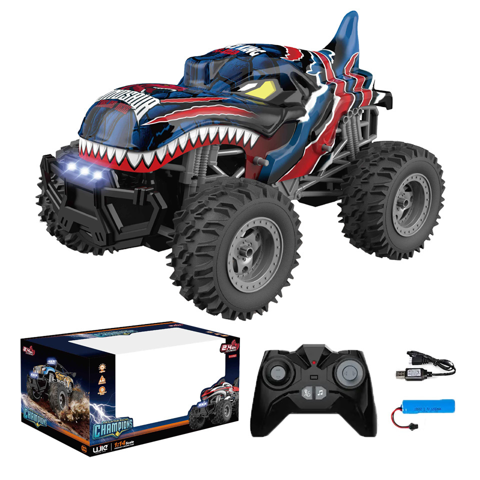 Carros a Control Remoto RC Monster Trucks 1/14 Scale Offroad Vehicle Radio Control Toys Dinosaur Car