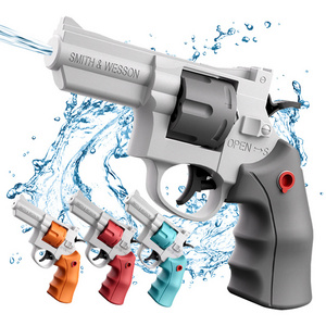 New Design Revolvers Automatic Water Squirt Pistol Gun Toy Summer Pool Toy For Kids Outdoors Play