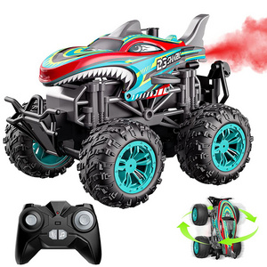 Remote Control Car 2.4GHz Remote Control RC Monster Truck RC Stunt Cars Toys With Light Sound Spray Indoor Outdoor Toys