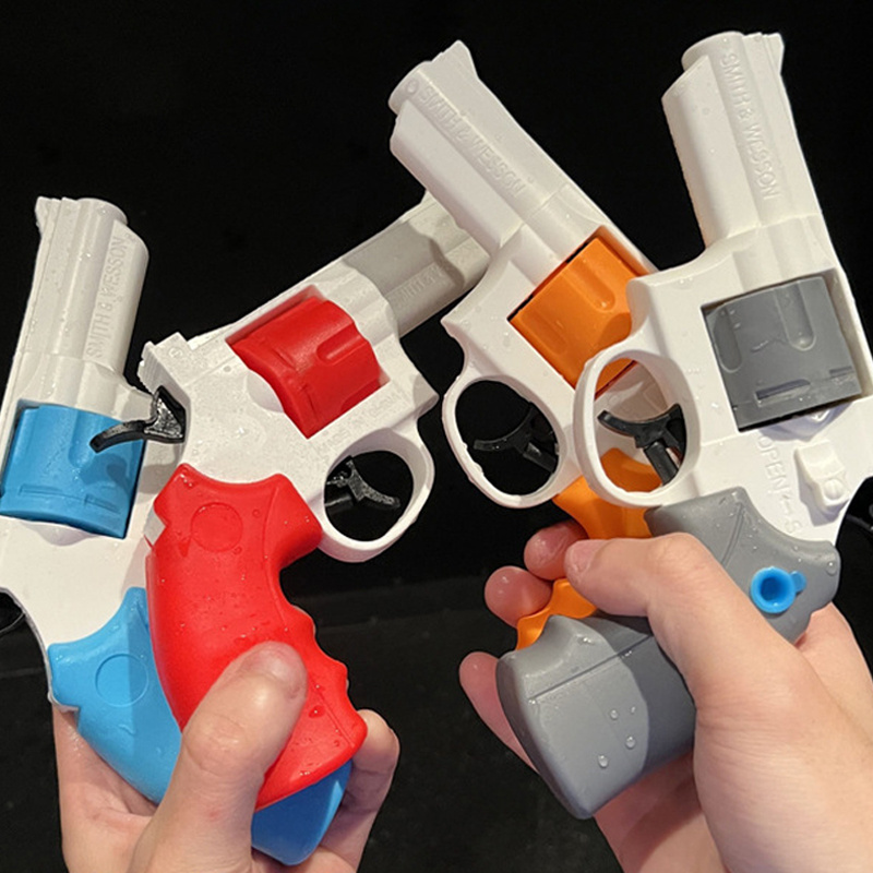 New Design Revolvers Automatic Water Squirt Pistol Gun Toy Summer Pool Toy For Kids Outdoors Play