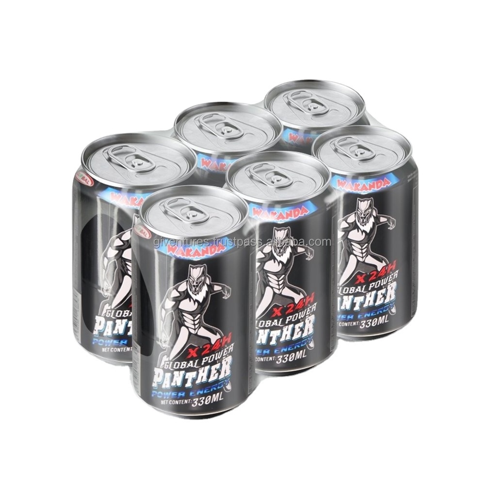 250ml Cans Energy Drink with carbonate WAKANDA Beverage OEM Private Label wholesale energy drink  Packaging 250ML x 24