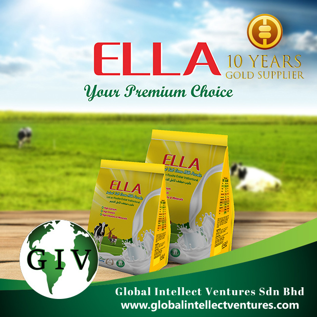 ELLA INSTANT FULL CREAM MILK POWDER 28% THE BEST QUALITY FROM NEW ZEALAND MILK