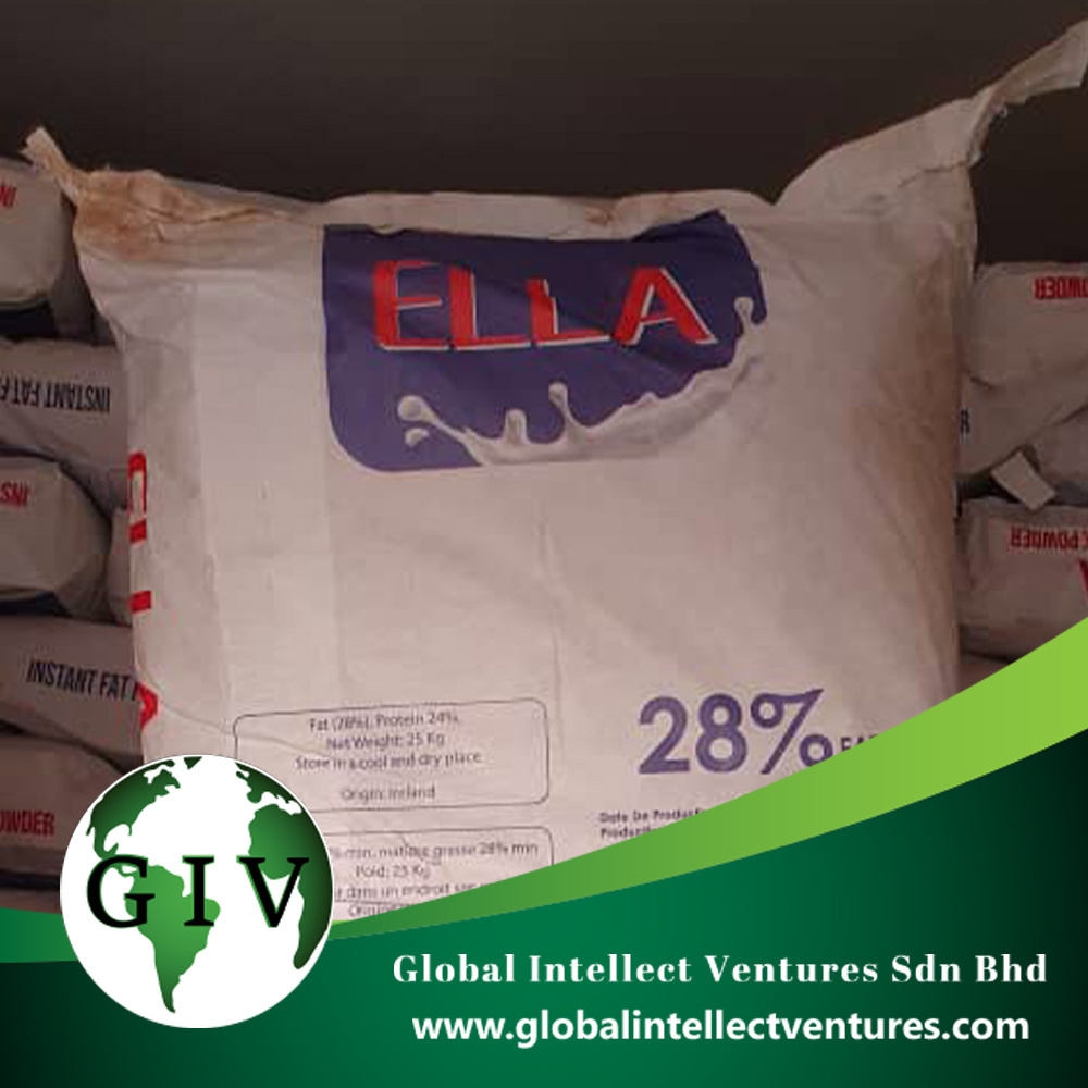 INSTANT FULL CREAM MILK POWDER OEM SIZE 25KG BAG FILLED WITH 28% / THE BEST QUALITY OF ELLA MILK POWDER /NEW ZEALAND MILK