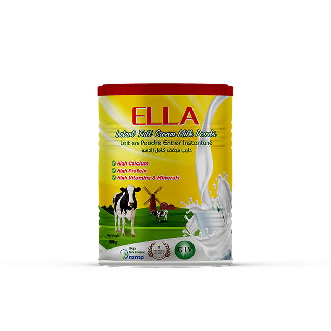 ELLA INSTANT FULL CREAM MILK POWDER 28% THE BEST QUALITY FROM NEW ZEALAND MILK