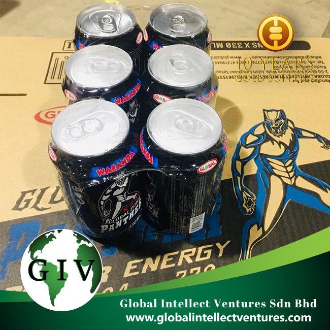 Wholesale Wakanda Black Energy Drink with carbonate 250ML ,330ML best energy drink private label