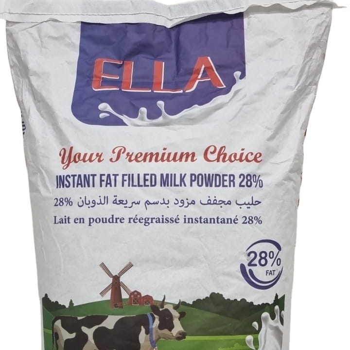 INSTANT Full Cream Milk Powder ELLA OEM size 25 Kg bag With 28% Fat/ High Quality of ELLA Milk Powder/New Zealand