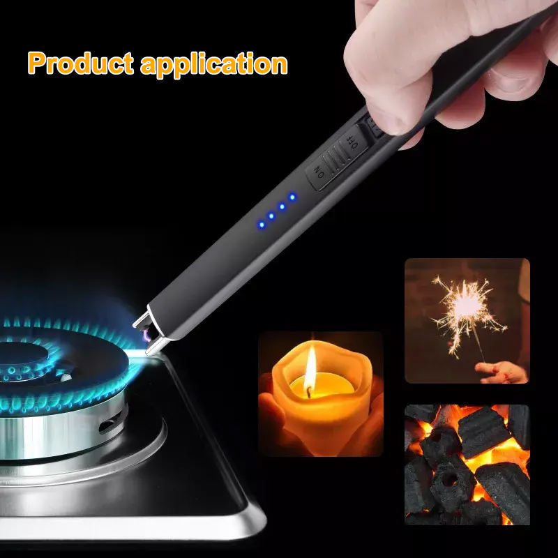 Hot sale long electronic  rechargeable Usb  Arc Candle Lighter