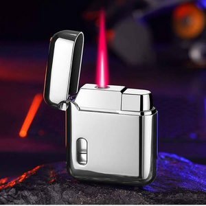 Portable Classic Design Outdoor Camping Torch Lighter High Temperature Multipurpose Cigar Lighter Red Flame Lighter