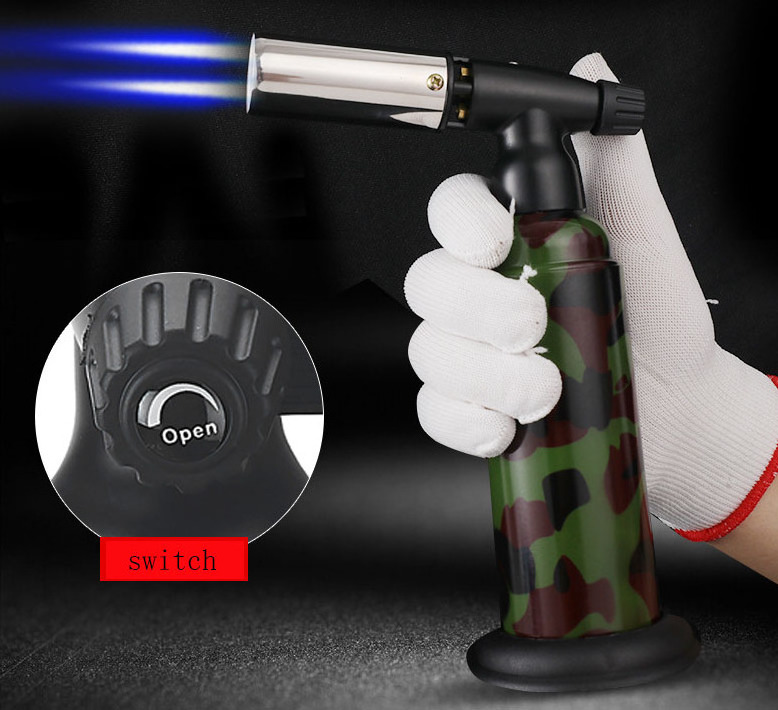 High Quality Adjustable Butane Gas Jet Flame Kitchen Special Outdoor BBQ Torch Gun lighter