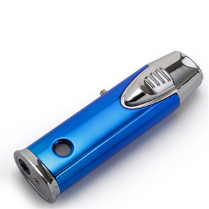 Portable Butane Torch Cigarette Lighters Double Fire Jet Flame Creative Modern Design Windproof Gas Lighter