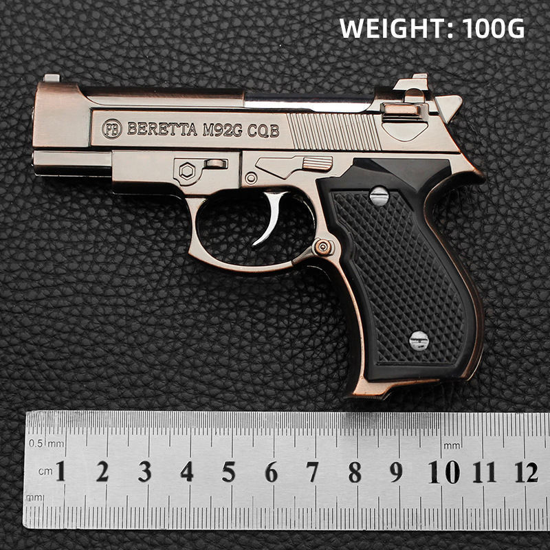 wholesale price lighter gun 9mm pistol metal body BBQ kitchen candle cigarette lighter gun pistol metal lighter