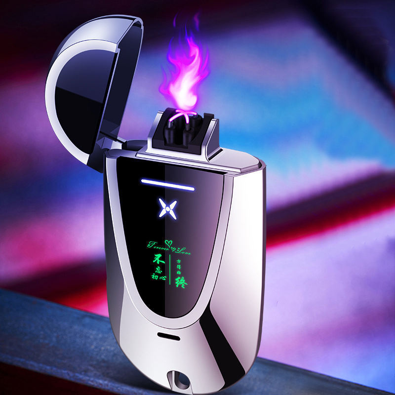 Creative Metal Windproof Electronic Fingerprint Induction Cigarette Lighter Mini Lighter For Cigarette