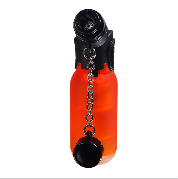 Transparent Plastic  torch lighters jet flame refillable lighter windproof torch mini bbq lighter