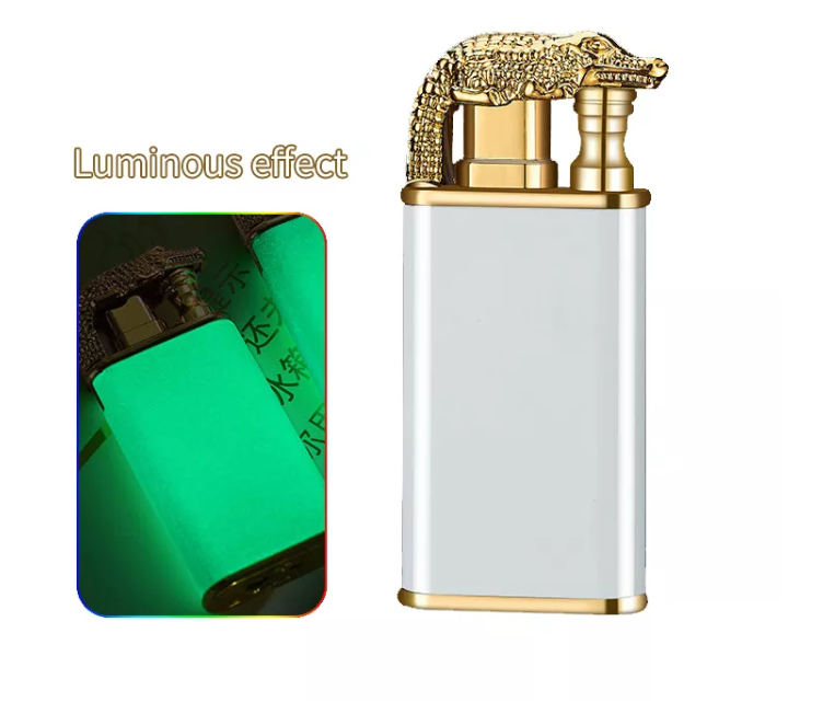 Glow in the dark  Lighter Butane Gas Double Fire Luminous Lighter/neon lighter