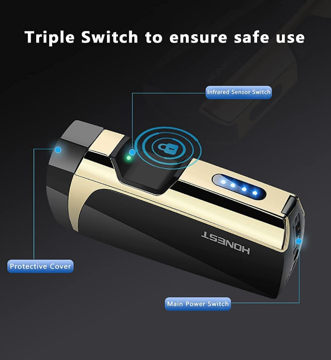 New Design High Quality Usb Rechargeable Double Arc lighter