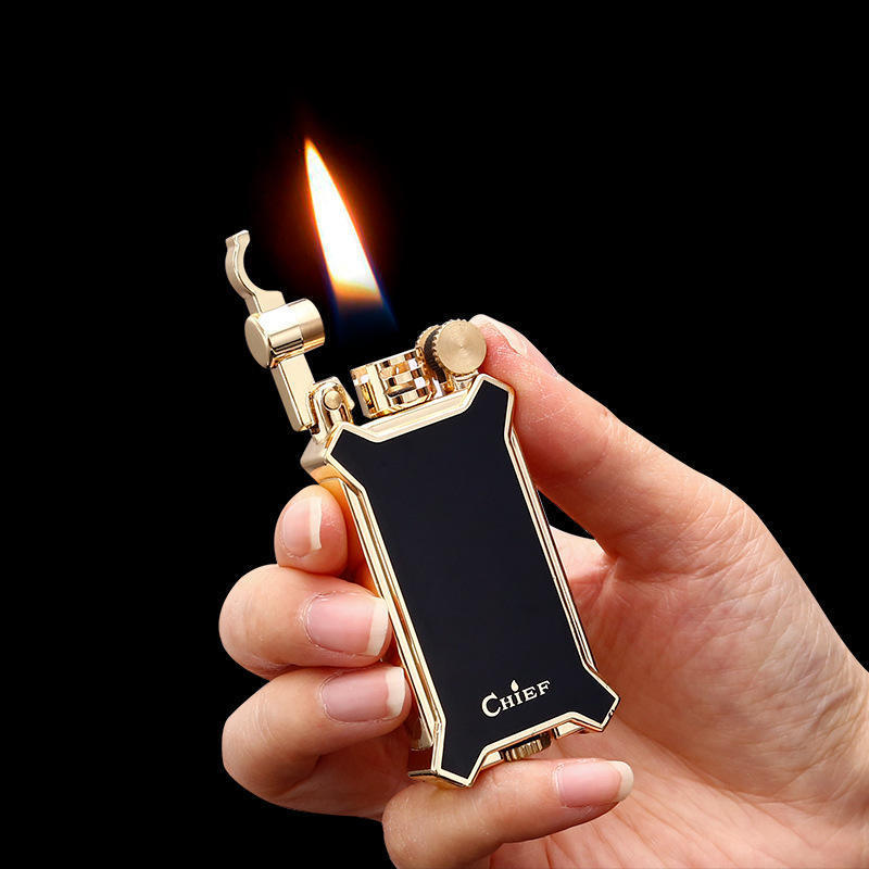 Metal Resin process oil lighter open flame vintage kerosene lighter With Gift Box