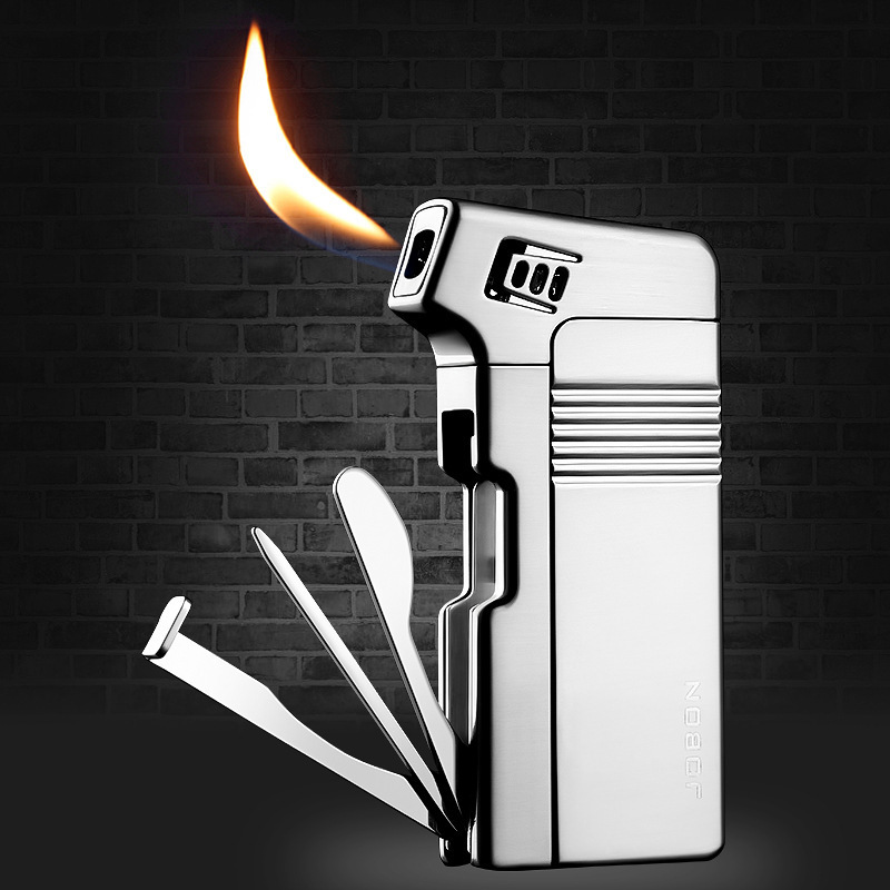 Wholesale Classic Design cigarette lighter CUSTOM LOGO special for pipe multi function pipe tool portable metal pipe lighters