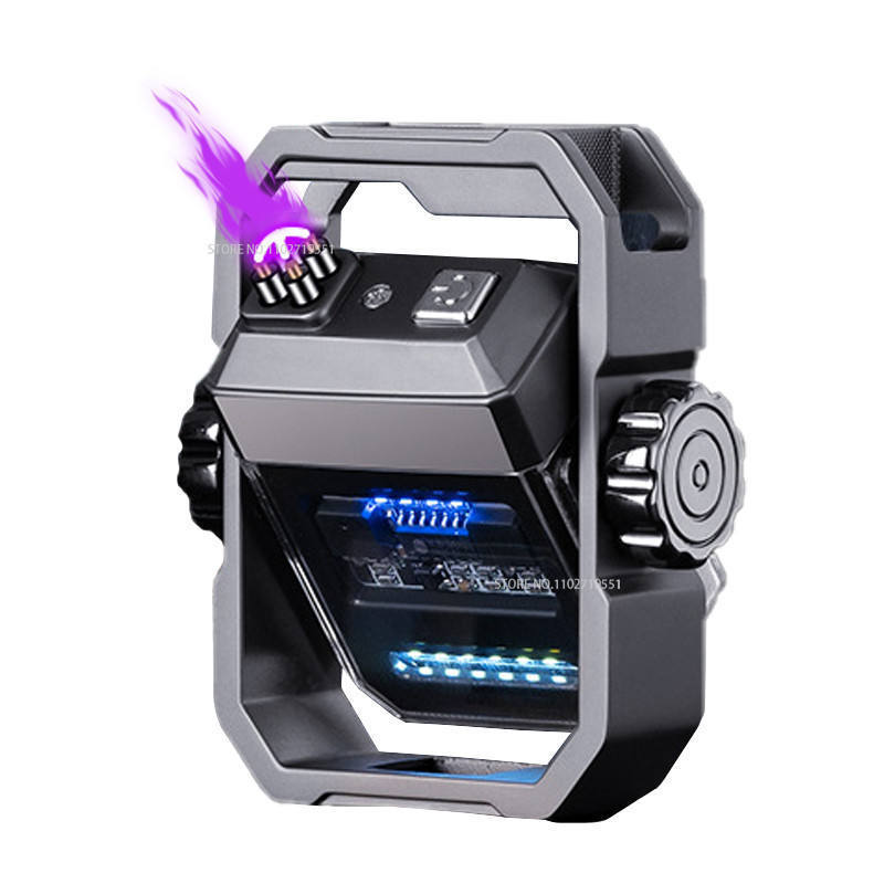 Mecha form Camping flameless lighter Dual arc electric Plasma lighter