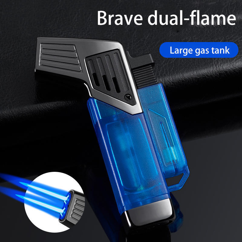 Transparent Visible Air Window Double Fire Lighter Moxibustion Aromatherapy Special Small Airbrush Small Torch Cigar lighter