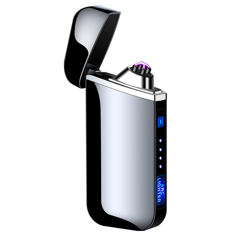 New creative design double arc plasma lighter with battery indication , electric rechargeable usb lighter