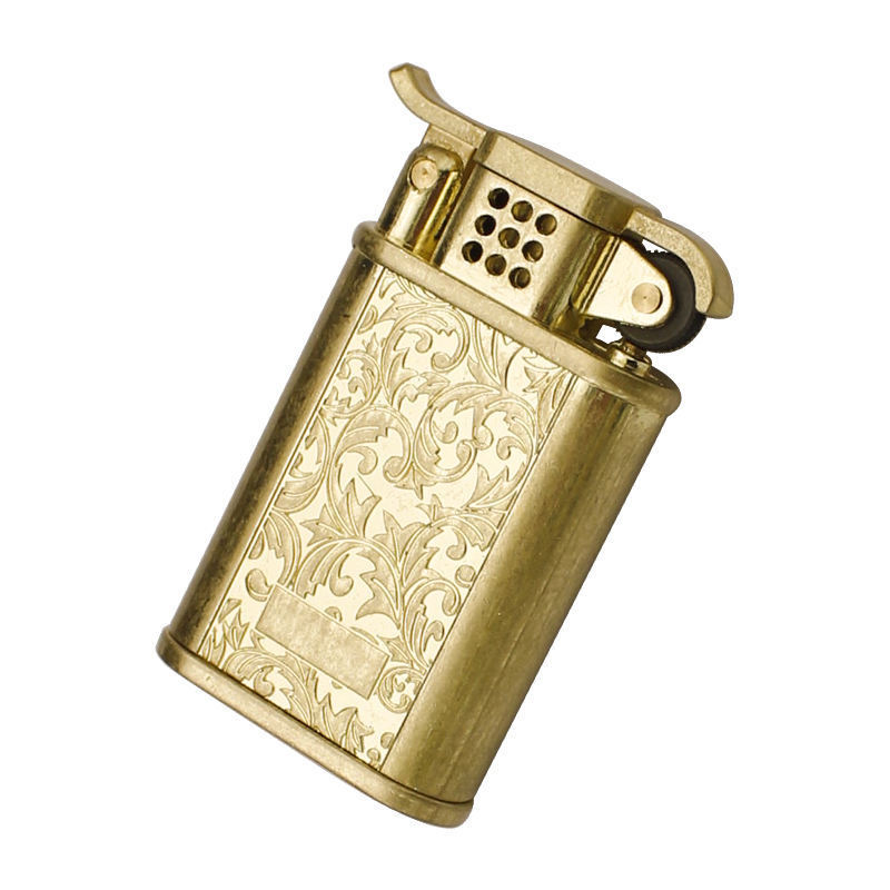 Wholesale Vintage Copper  Windproof Lighter Metal Cigarette Kerosene Lighter