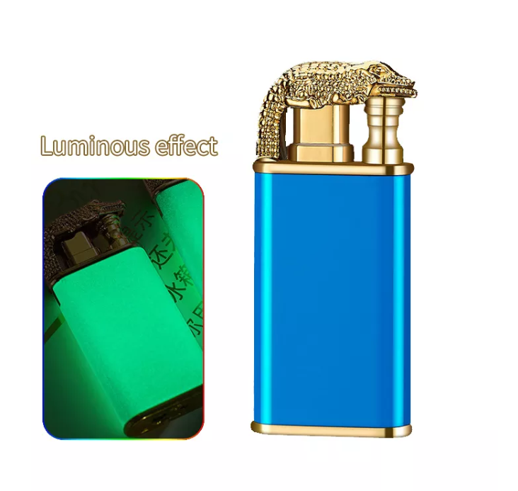 Glow in the dark  Lighter Butane Gas Double Fire Luminous Lighter/neon lighter