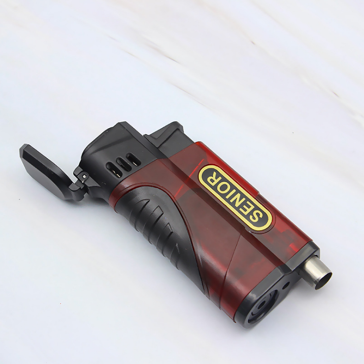 Three flame welding torch lighter creative cigar special big fire straight into the lighter