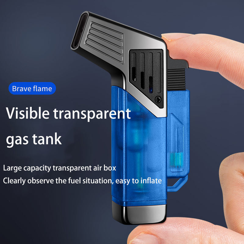 Transparent Visible Air Window Double Fire Lighter Moxibustion Aromatherapy Special Small Airbrush Small Torch Cigar lighter