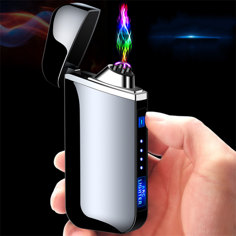 Hot rechargeable usb electric lighter double arc plasma lighter, cigar lighter