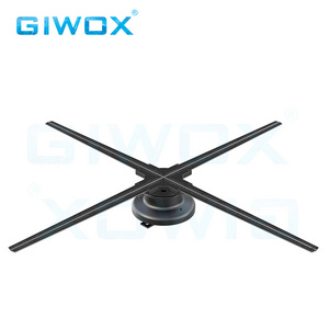 Giwox Newly Top Quality Hologram70cm 4 Balde 3D Led Fan 1024PX Resolution 3d Hologram Led Fan Advertising Fan For Indoor Display