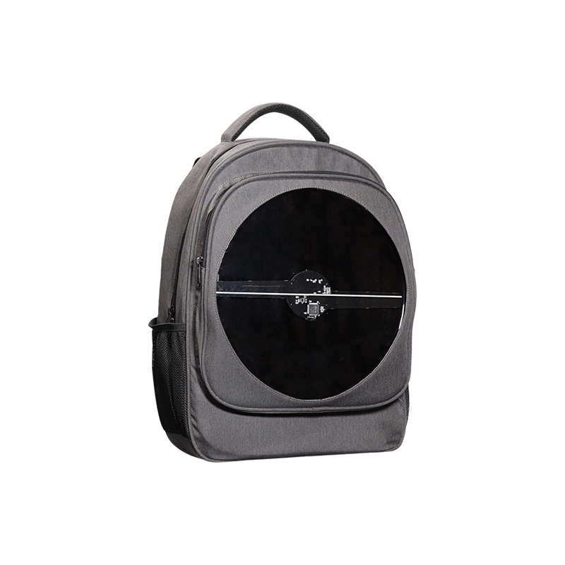 New Arrival 3D Hologram Fan Backpack Style with Wifi App Control Easy-taking Convenient Holographic LED Fan for Advertising