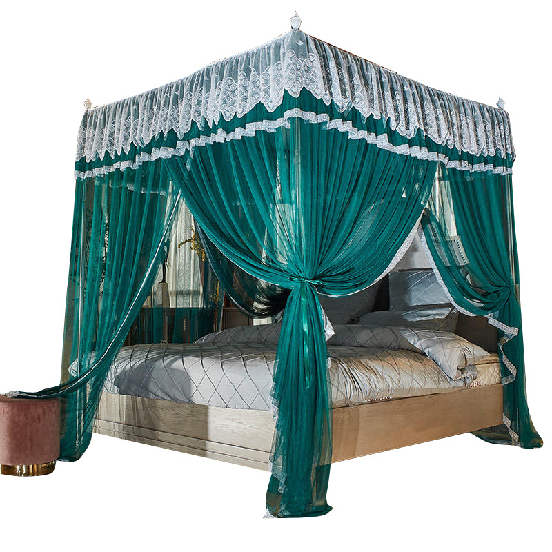 Summer insect mosquito prevent bed canopy netting tent home green color romantic style adults mosquito mesh net