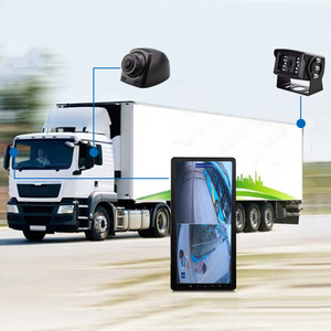 Bus Truck Trailer Semi blind spot parking assistance system side rear view mirror electronic monitor