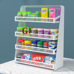 Mini marketing display rack on cashier counter promotion candy snack small goods display stand shelf