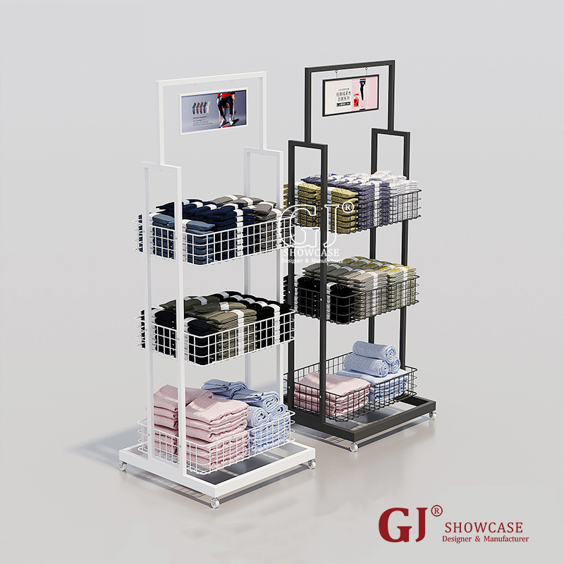 metal racks promotion shelves movable ending rack umbrella holders doll toys stands towel socks showcase plants display