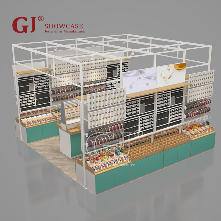 Creative Pop-up Shop Ideas For Small Businesses Shopping Mall Jewelry Kiosk Design Gift Store Display Shelving Racks