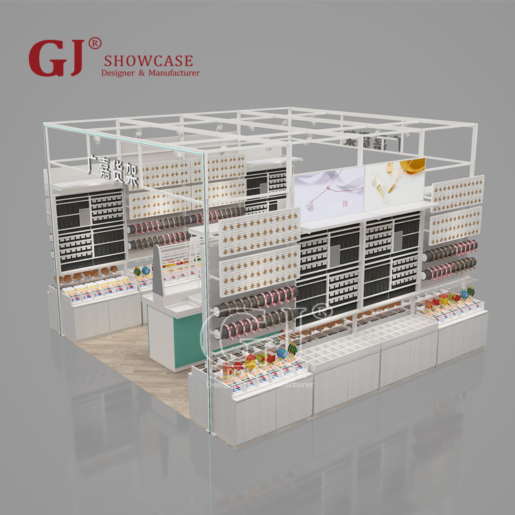 Creative Pop-up Shop Ideas For Small Businesses Shopping Mall Jewelry Kiosk Design Gift Store Display Shelving Racks