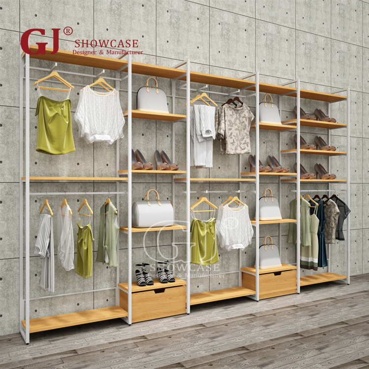 Hot sale Wedding Dress Display Rack Freestanding Long Dress Shelving Retail Clothing Store Design Boutique Furniture