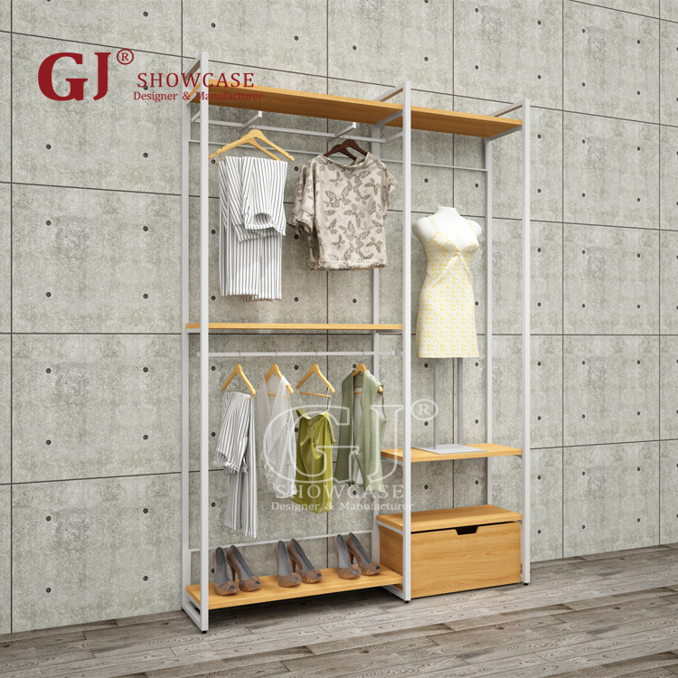 Hot sale Wedding Dress Display Rack Freestanding Long Dress Shelving Retail Clothing Store Design Boutique Furniture