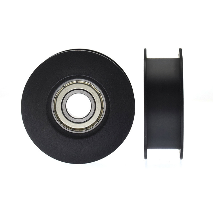 great supply ability H groove belt pulley wheels  6001 bearing pulley wheels 12*55*18.5mm