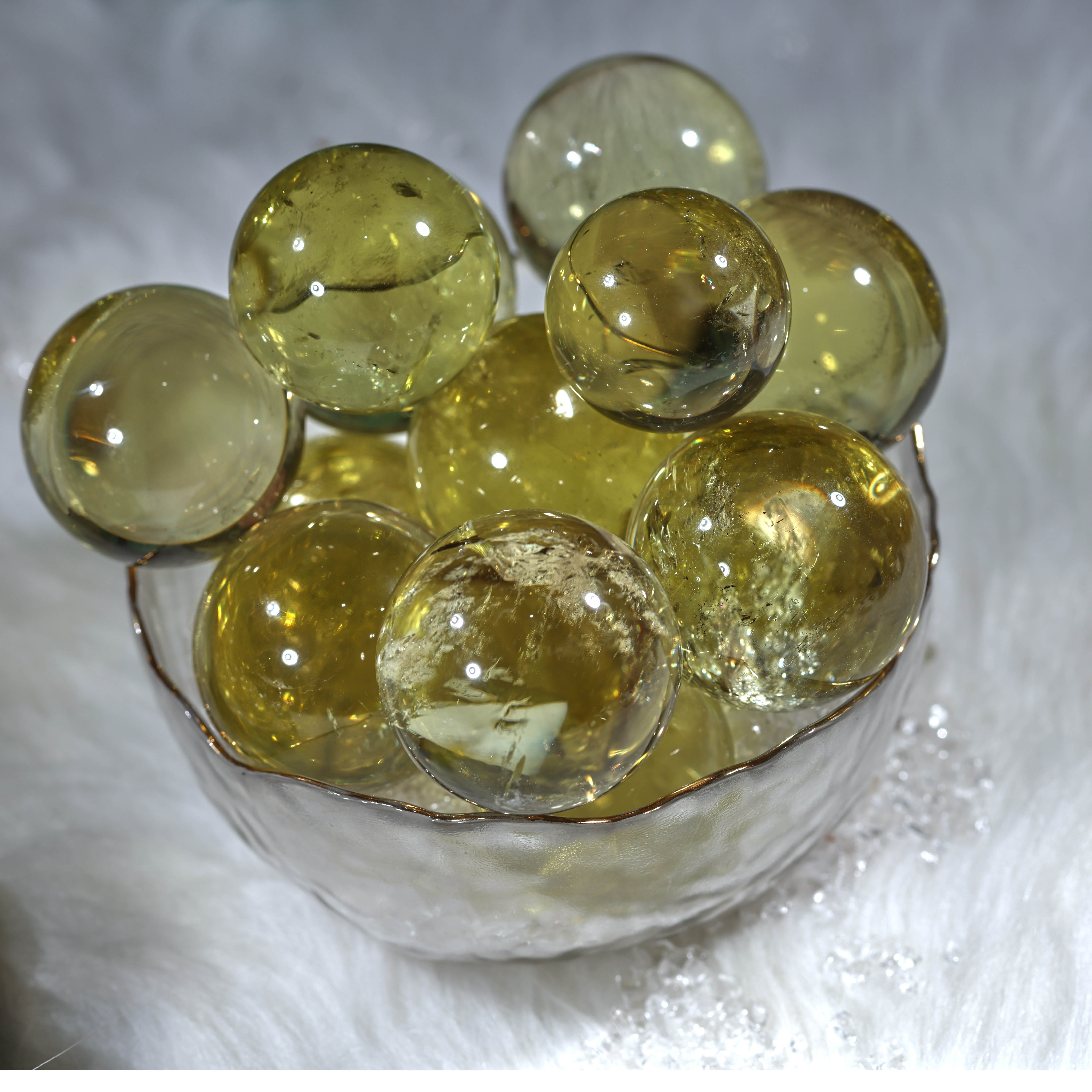 High Quality Crystal Sphere Ball Healing Gemstone balls Polished Natural Citrine Sphere For Crystal Crafts