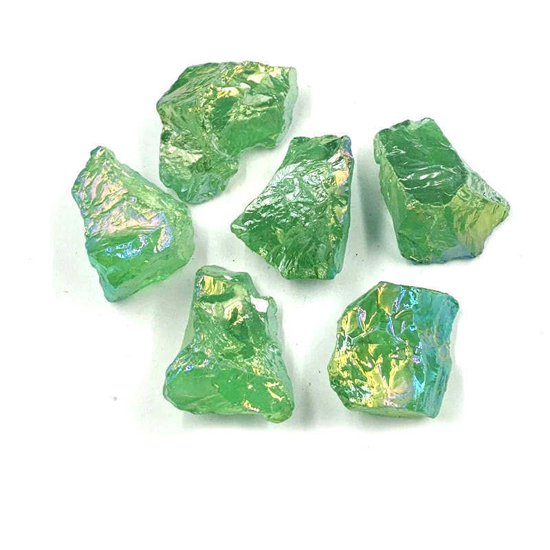 New Arrival Carved Blue Aqua Aura Rough Stone Natural Crystal Healing Raw Stones for Home Decoration Feng Shui Style Love Theme