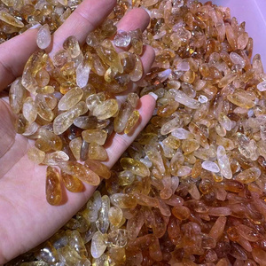 Wholesale Reki Rough Raw Rocks Citrine Gravel  Tumbled feng shui Bulk Gemstone and  Crystal Healing Chips Natural  Stone Crafts